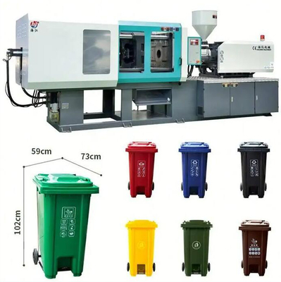 घरेलू कचरा कचरा टोकरी बनाने के लिए क्षैतिज प्लास्टिक इंजेक्शन मोल्डिंग मशीन