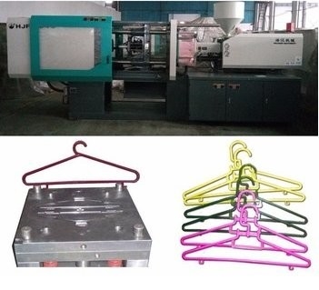 प्लास्टिक कपड़े हैंगर / कपड़ा खूंटी के लिए एलसीडी कंट्रोल इलेक्ट्रिक इंजेक्शन मोल्डिंग मशीन